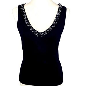Lilly Rubin Beaded Neck Blouse